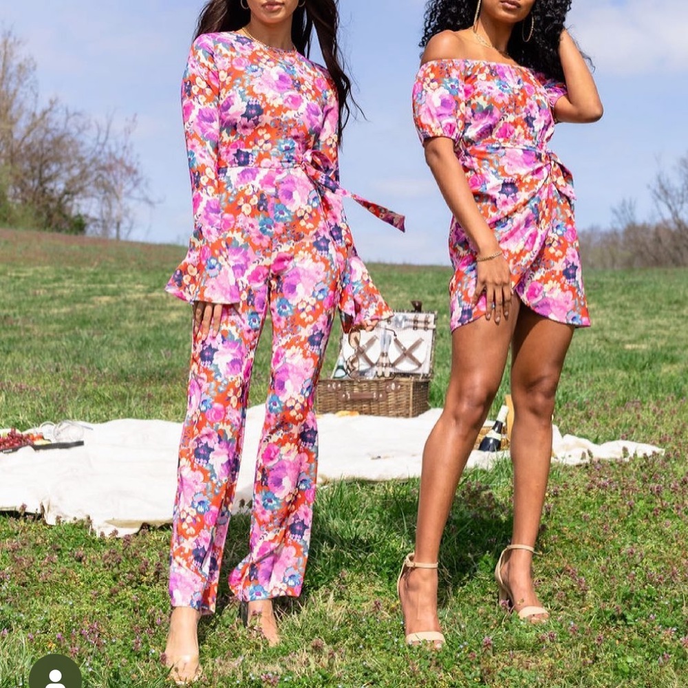 NWT Kittenish Floral Jumpsuit